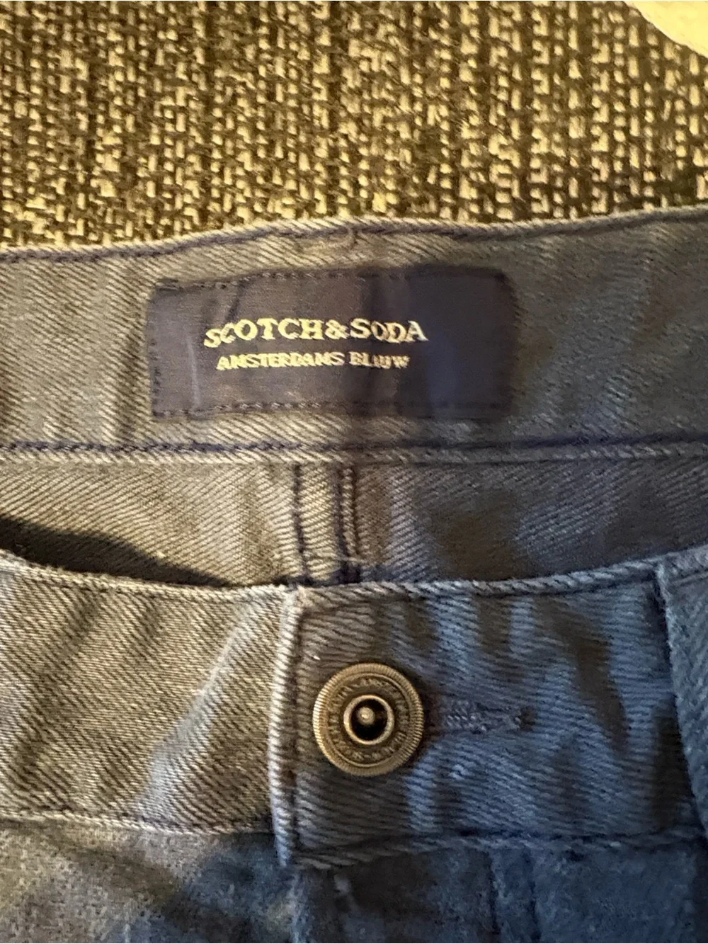 Scotch & Soda Ralston Jeans  Men’s 30x32 Gray Stretch Slim Straight 6.5” Leg Opn